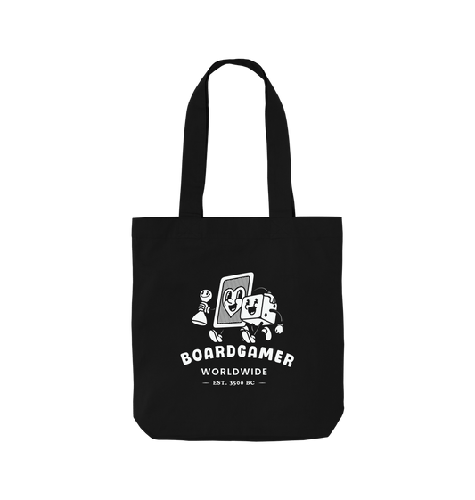 Black Boardgamer Black Tote Bag \/ White