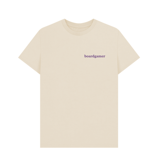 Oat Boardgamer Mens Tee Oat\/Purple