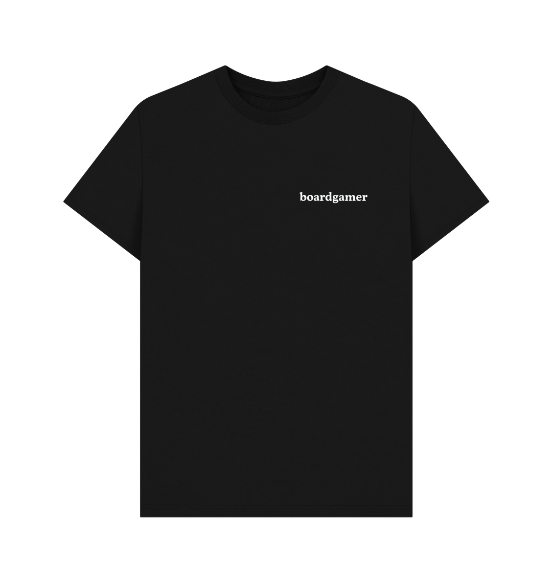 Black Boardgamer Mens Black Tee